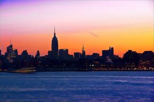 "A Coloful Morning" (Hudson River, NYC)